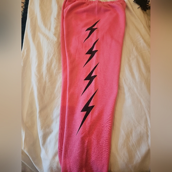 Aviator Nation Pink Black 🖤🩷 Sweatpants - Picture 3 of 7